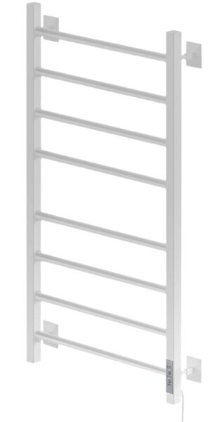 Полотенцесушитель Электрич.кабельный Ника STEP-3 80/40 RAL9016 белый матовый правый тэн