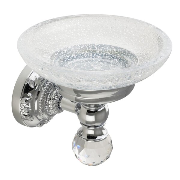 Migliore Cristalia 16790 Mыльница настенная, стекло/хром/SWAROVSKI