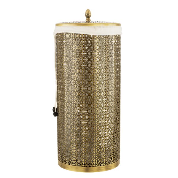 Migliore Complementi 24733 Корзина для белья ажурная 22 литра, D23, H56 cm, бронза