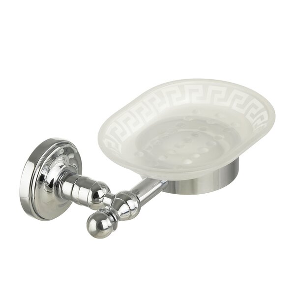 Migliore Mirella 28150 Держатель настенный для прозрачной мыльницы с декором, хром