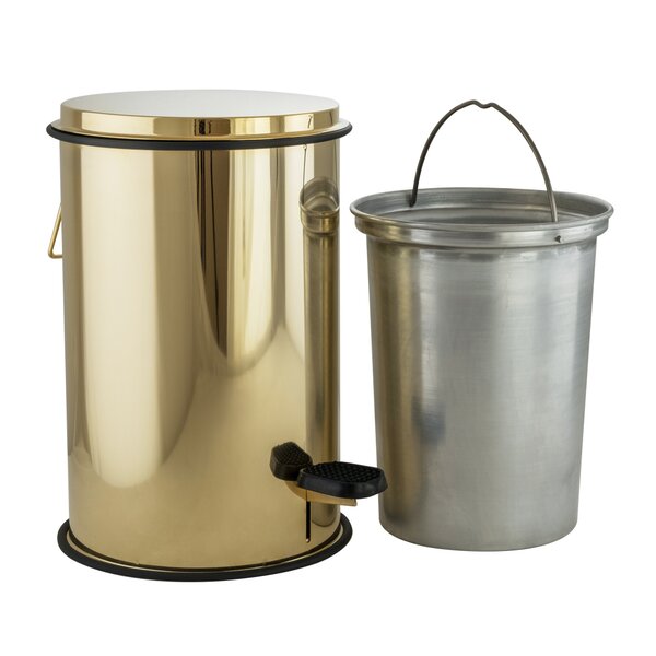 Migliore Complementi 21958 Ведро мусорное 5л, D21, H32 cm, золото