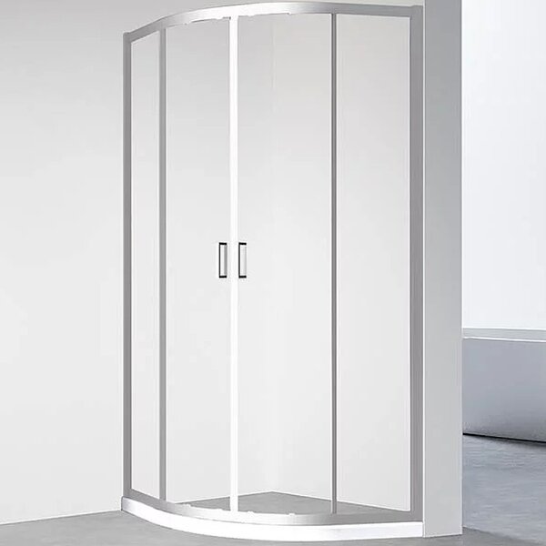 Душевой угол Veconi Rovigo RV-01, 900x900x1950, хром, стекло прозрачное