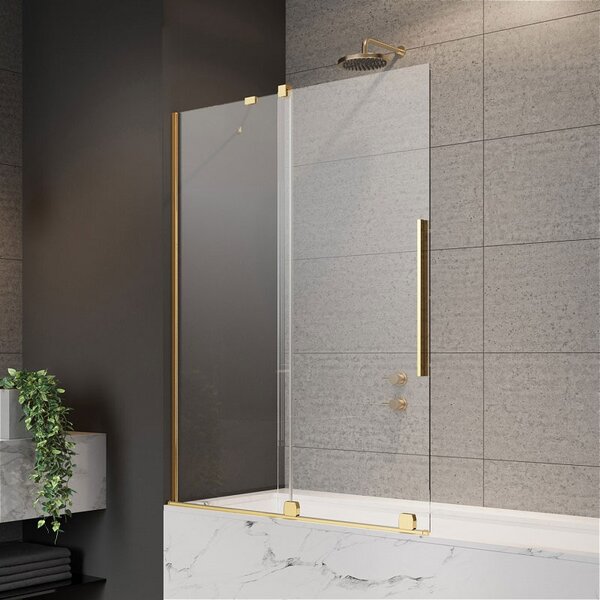 Шторка для ванны Radaway Furo PND II Gold 150*150 прозрачное 8 левая 1/2 10109788-09-01L