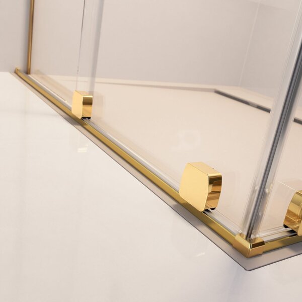 Шторка для ванны Radaway Furo PND II Gold 150*150 прозрачное 8 левая 1/2 10109788-09-01L