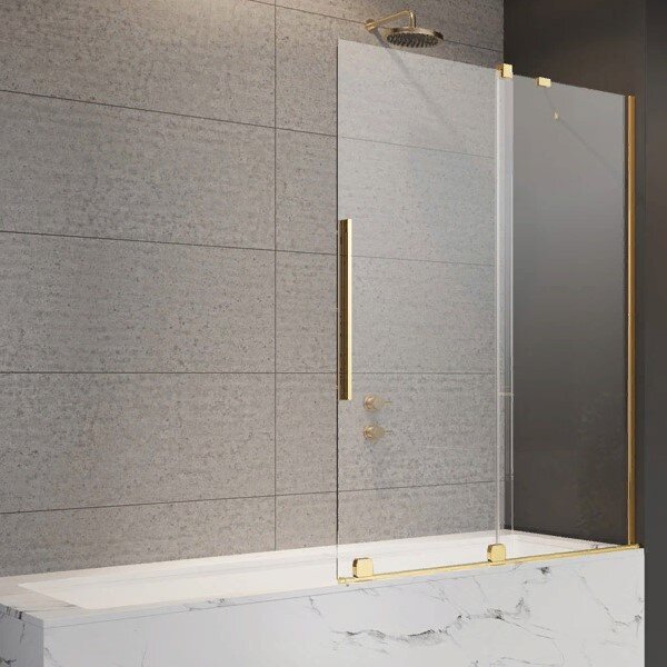 Шторка для ванны Radaway Furo PND II Gold 120*150 прозрачное 8 правая 1/2 10109638-09-01R