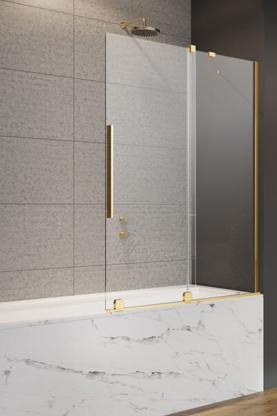 Шторка для ванны Radaway Furo PND II Gold 100*150 прозрачное 8 правая 1/2 10109538-09-01R