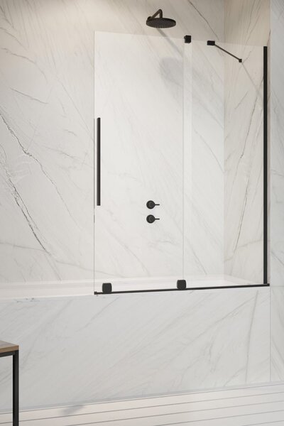 Шторка для ванны Radaway Furo PND II Black 120*150 прозрачное 8 правая 1/2 10109638-54-01R