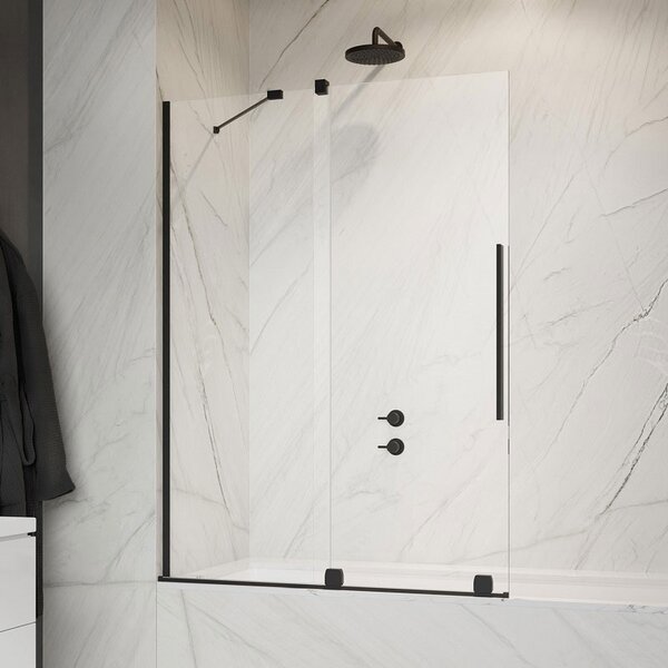 Шторка для ванны Radaway Furo PND II Black 120*150 прозрачное 8 левая 1/2 10109638-54-01L