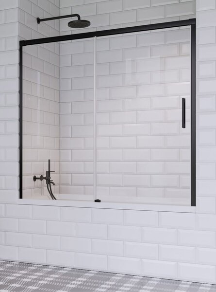 Шторка на ванну Radaway Idea Black PN DWJ 140 Left 10003140-54-01L