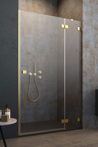 Душевая дверь Radaway Essenza Pro Gold DWJ 100 см профиль золото