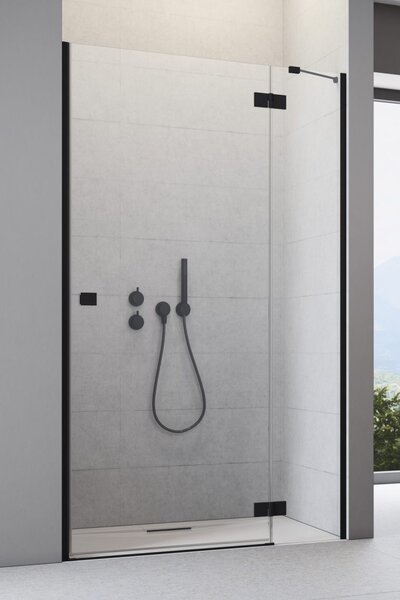 Душевая дверь Radaway Essenza New Black DWJ 100 см распашная профиль черный