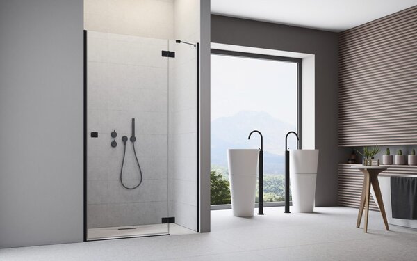 Душевая дверь Radaway Essenza New Black DWJ 100 см распашная профиль черный