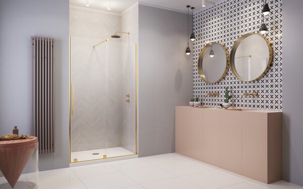 Душевая дверь Radaway Furo Gold DWJ 160 см раздвижная (в заказе необходимо указывать 2 артикула: створка двери и неподвижная стенка)