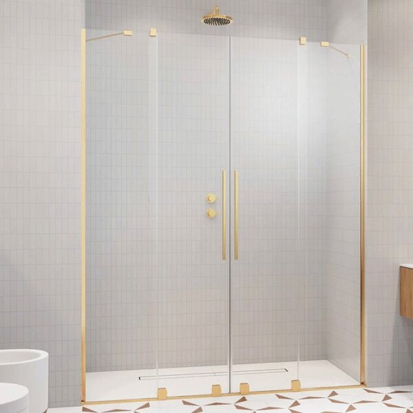 Душевая дверь Radaway Furo Gold DWD 150 см раздвижная (в заказе необходимо указывать 2 артикула: створки дверей и неподвижные стенки)