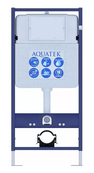 INS-0000012 Aquatek Standart 50 Монтаж рама для подв унитаза1130*500*100+звукоизоляционная прокладка