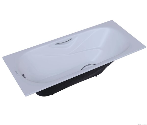 Чугунная ванна Aquatek Гамма 180x80 AQ8080FH-00 в комплекте ножками и ручками