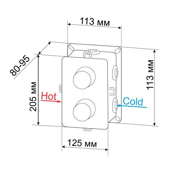 Смеситель для душа RGW Shower Panels SP-43-03 21140543-31