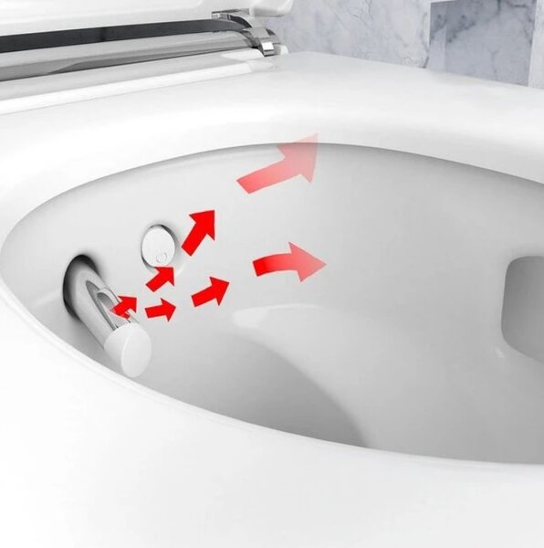 Подвесной унитаз-биде GEBERIT AquaClean Mera Comfort 146.214.21.1 (хромированная вставка)
