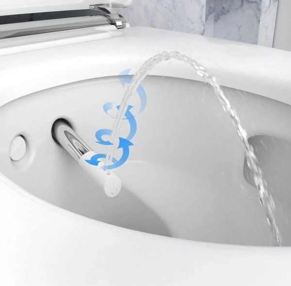 Подвесной унитаз-биде GEBERIT AquaClean Mera Comfort 146.214.21.1 (хромированная вставка)