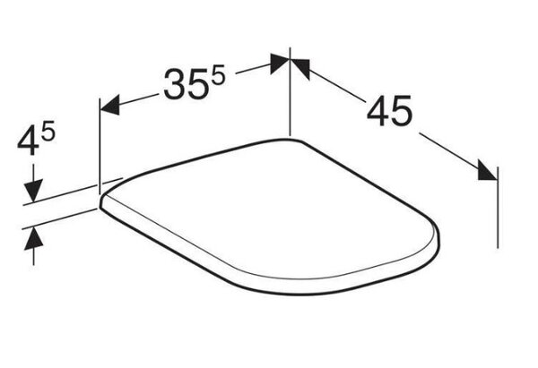 Cиденье для унитаза Geberit Smyle 500.236.01.1 с микролифтом
