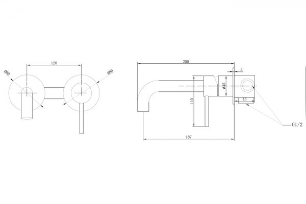 Смеситель ABBER Wasser Kreis AF8112RG для раковины скрытого монтажа, розовое золото