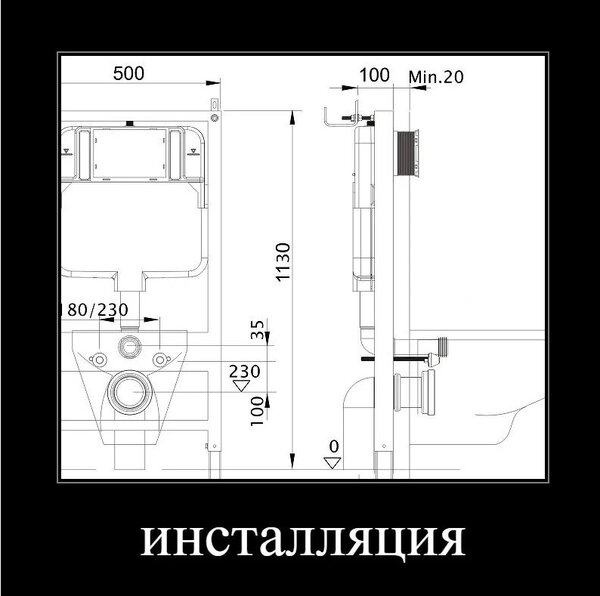 Комплект унитаз с инсталляцией SET AQUATEK ЕВРОПА с тонким сиденьем soft-close