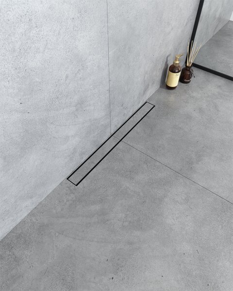 Душевой лоток Boheme Premium Linear 982-80-B черный матовый 80 см