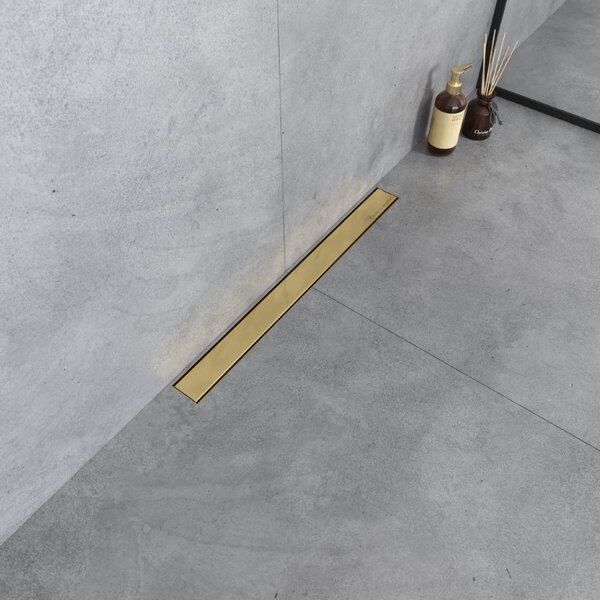 Душевой лоток Boheme Premium Linear 982-80-G золото глянец 80 см