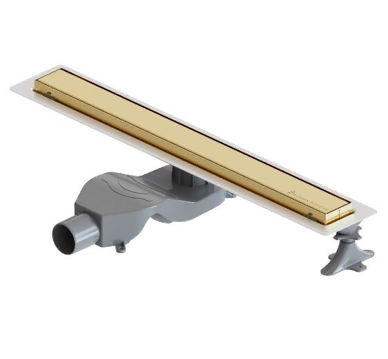 Душевой лоток Boheme Premium Linear 982-80-G золото глянец 80 см