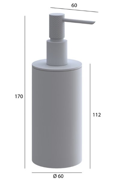 Диспенсер настольный Boheme Uno Matt White 10980-MW