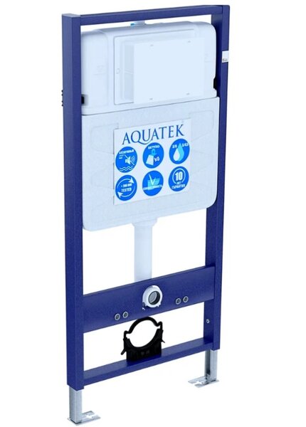 Set AQUATEK ЕВРОПА (рама AQUATEK Standard INS-0000012+звукоизоляционная прокладка+унитаз ЕВРОПА AQ1106-00+тонкое сиденье с механизмом плавного закрыва