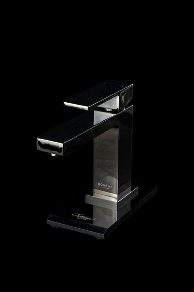 Смеситель для раковины Boheme Qubic Shinny Gun Metal 471-SGM