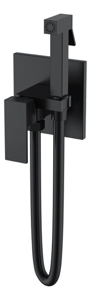 Смеситель гигиенический Boheme Qubic Matt Black 477-B черный матовый