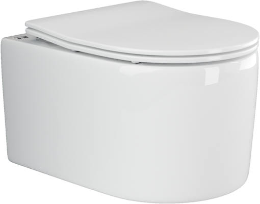 Подвесной унитаз с сиденьем Ceramica Nova MOMENTS CN3003 Белый