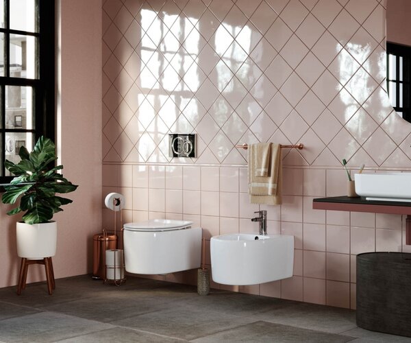 Подвесной унитаз с сиденьем Ceramica Nova MOMENTS CN3003 Белый