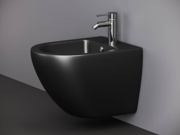 Подвесное биде Ceramica Nova METROPOL CN4003MB Черный матовый