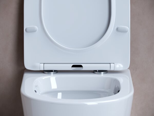 Подвесной унитаз с сиденьем Ceramica Nova BALEARICA CN6000 Белый