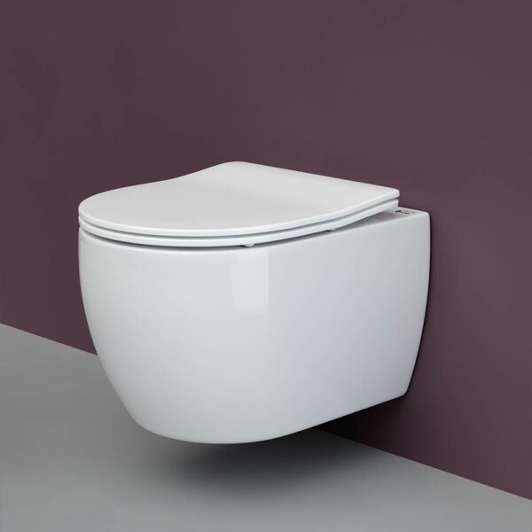 Унитаз с крышкой, инсталляцией и кнопкой смава Сет 4 в 8 Ceramica Nova PLAY CN3001_1002M_1000