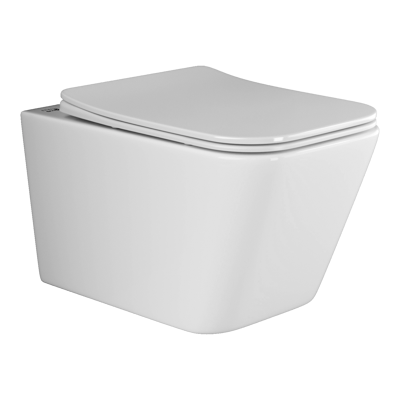 Унитаз с крышкой, инсталляцией и кнопкой смава Сет 4 в 15 Ceramica Nova Metric CN3007_1002CH_1000