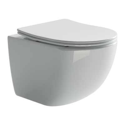 Унитаз с крышкой, инсталляцией и кнопкой смава Сет 4 в 19 Ceramica Nova Forma CN3009_1001CH_1000