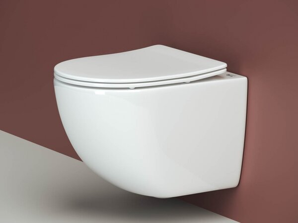Унитаз с крышкой, инсталляцией и кнопкой смава Сет 4 в 19 Ceramica Nova Forma CN3009_1001CH_1000