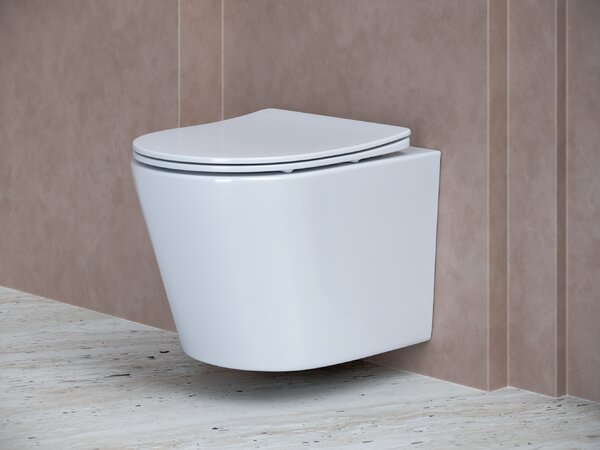 Унитаз с крышкой, инсталляцией и кнопкой смава Сет 4 в 41 Ceramica Nova Balearica CN6000_1001CH_1000