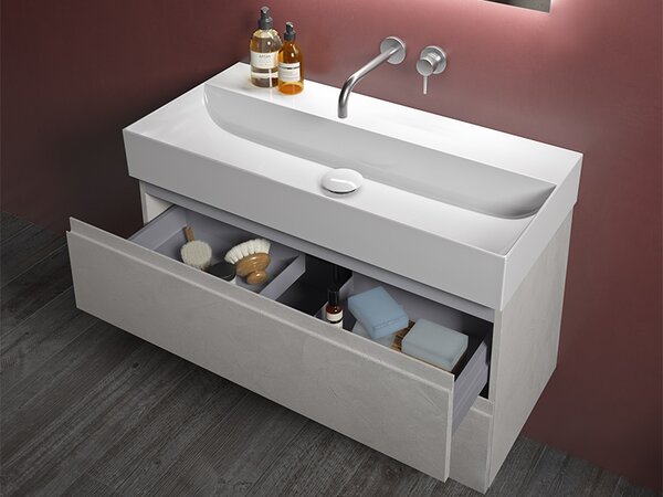 Раковина подвесная HATRIA Bahia_13 BH1000465011TS0 100х46.5x13 см