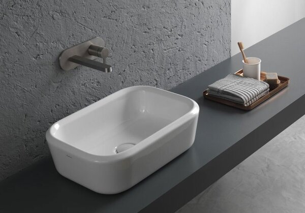 Раковина накладная HATRIA PENCIL Y1GF01 белый 55x38x16.5H