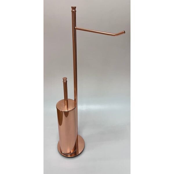 Stil Haus Hashi, стойка h63 см: бумагодержатель/ерш металлический, цвет розовое золото 969(17)