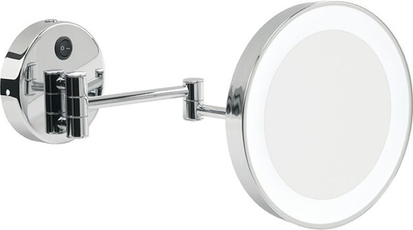 Stil Haus, настенное круглое косметическое зеркало (3x) с LED подсветкой, цвет хром 902(08)