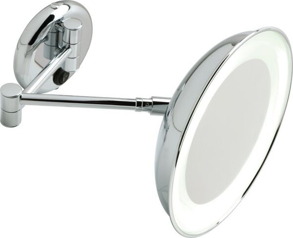 Stil Haus, настенное круглое косметическое зеркало (4x) с LED подсветкой, цвет хром 1036(08)
