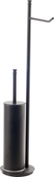 Stil Haus Hashi, стойка h63 см: бумагодержатель/ерш металлический, цвет чёрный матовый 969(23)