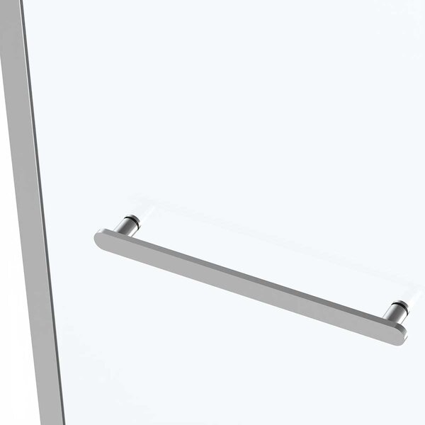 Душевая дверь Vincea Комо Софт (Como Soft) VDS-1CS150CL 150x195 см, профиль хром. Размер регулировки 1485-1505 мм