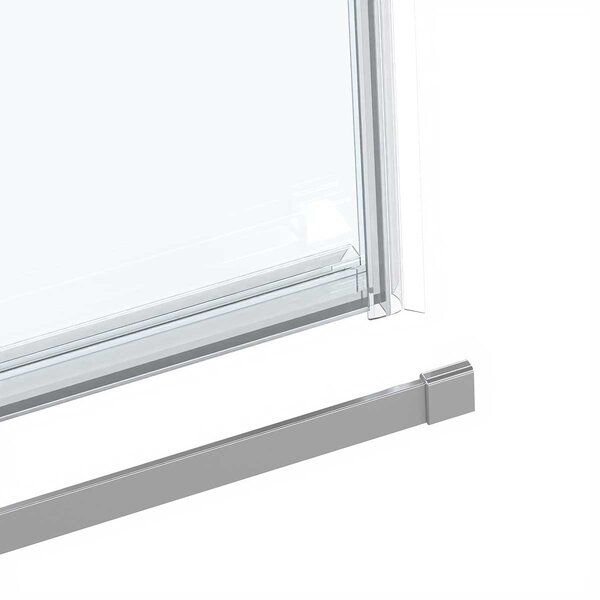 Душевая дверь Vincea Комо Софт (Como Soft) VDS-1CS150CL 150x195 см, профиль хром. Размер регулировки 1485-1505 мм